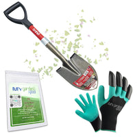 Bond LH015 Mini D Handle Shovel with My Garden Pool PH Soil Test Strips 20 ct, and My Garden Pool Superior Gardening Claw Gloves and Garden-IQ, Smart Gardening AI Assistant!