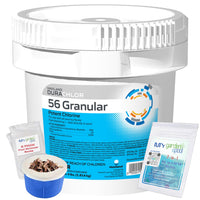 Haviland Durachlor 56 Granular 4 lb with My Garden Pool Scum Socks, Test Strip & Pool-IQ AI Assistant