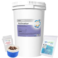 Haviland Durachlor Activator 45 lb with My Garden Pool Scum Socks, Test Strip & Pool-IQ AI Assistant