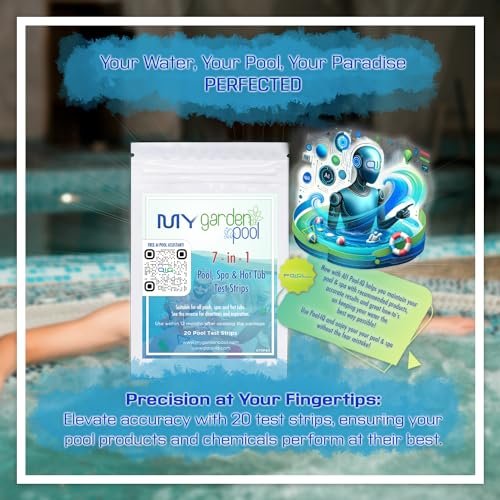 Drytec Calcium Hypochlorite Pool Shock 1 lb. 68% Bag, Complete Pool Care Kit with My Garden Pool Skimmer Sock and 7-in-1 Test Strips, 60 ct. – Powerful Chlorine Shock for Clear Swimming Water (2)