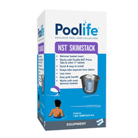 Poolife NST Skimstack – Chlorine Tablet Holder for Pools – Keeps Tablets Dry & Separate, Extends Tablet Life & Reduces Waste – Includes My Garden Pool Bonus Scum Socks & 7-in-1 Test Strip