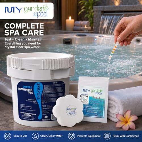 SpaPure Bromine Tablets 4 LBS Bucket for Spa & Hot Tub Water Care, Slow Dissolving Bromine Tabs – image 3