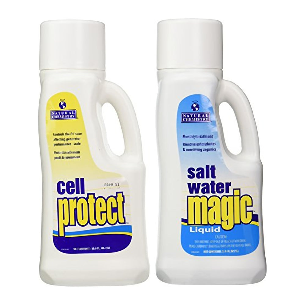 Natural Chemistry Salt Water Maintenance Kit with Cell Protect and Salt Water Magic