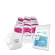 PristinePower 1 lb x 12 Pack – Non-Chlorine Oxidizing Shock Case – Clear Pool Water All Season Long – Bonus Scum Socks & Test Strips Included