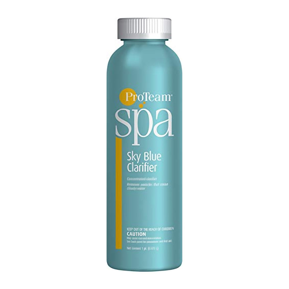 ProTeam Spa Sky Blue Clarifier 1 pint bottle