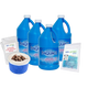 BAQUACIL Swimming Pool Sanitizer and Algistat – Case of 4 x 64 fl oz Bottles – Chlorine-Free Sanitizer System – Includes 4 Scum Socks & 4 Test Strip Kits