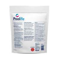 Poolife Stabilizer & Conditioner (Bag) – 4 lb Water Conditioner for Pools – Protects Chlorine from Sunlight – Includes Scum Socks & Test Strips