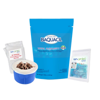 BAQUACIL Total Alkalinity Increaser – 10 lb Bag – Balances pH Stability & Prevents Corrosion – Chlorine-Free Pool Compatible – Includes Scum Socks & Test Strips